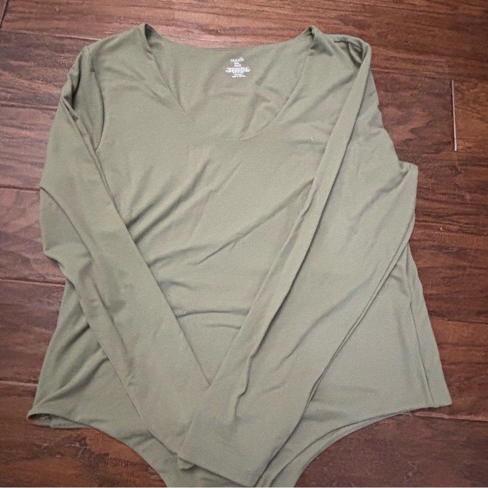 NUUDS bodysuit Olive green | XXXL